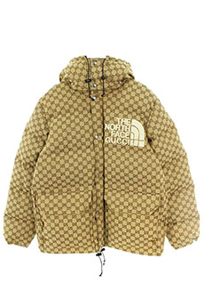 グッチ×ノースフェイス GGキャンバスボンバーダウンジャケット