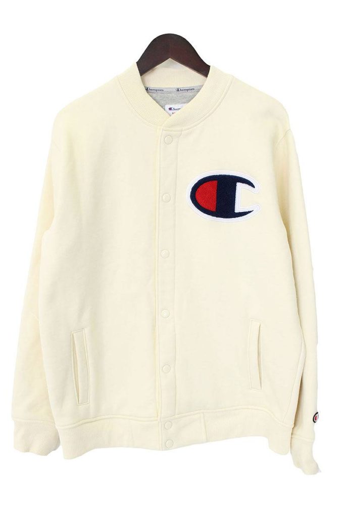 シュプリーム SUPREME Snap Front Sweat ロゴワッペンスウェットスタジャンブルゾン