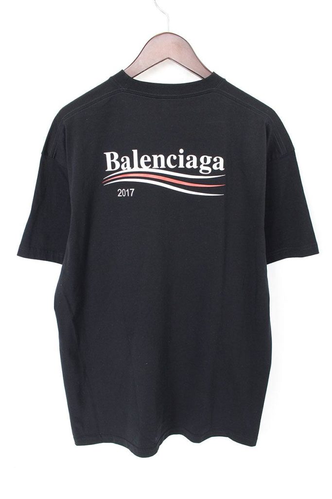 バレンシアガ BALENCIAGA 左胸バックロゴプリントTシャツ
