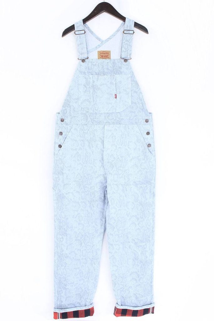 シュプリーム SUPREME Snakeskin Overalls ×Levisスネークスキンデニムオーバーオール