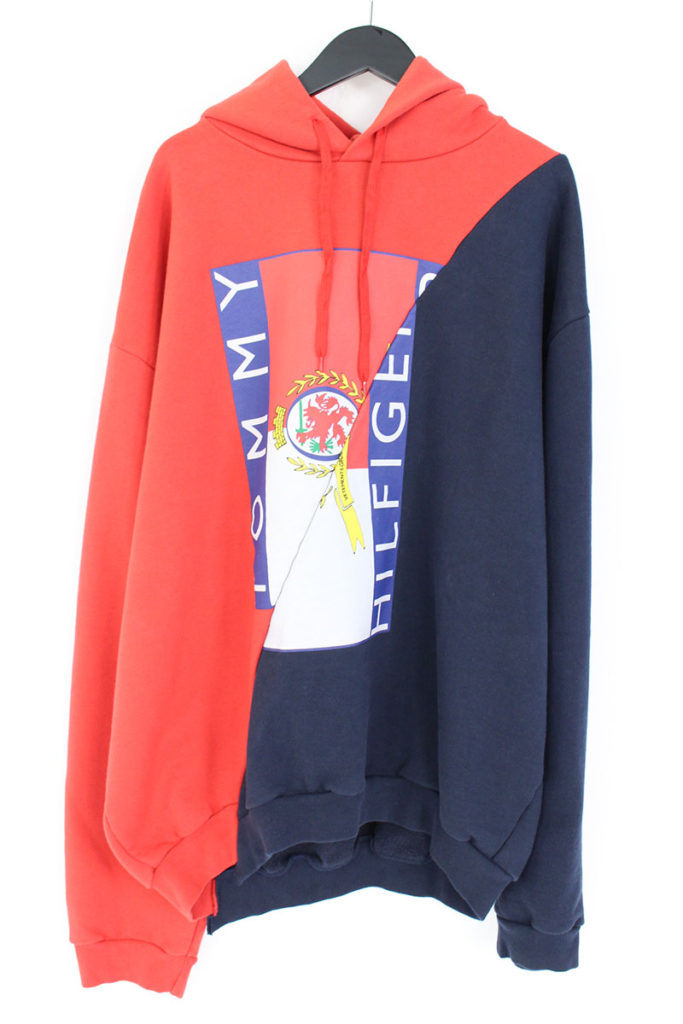 新品 VETEMENTS × TOMMY HILFIGER パーカー 刺繍レッド