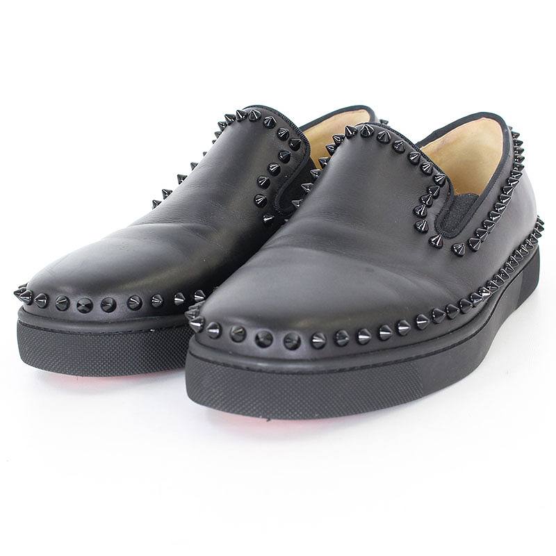 クリスチャンルブタン Christian Louboutin PIK BOAT/ピックボート スタッズデザインレザースニーカー