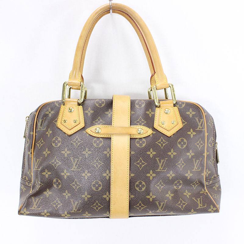 ルイヴィトン LOUISVUITTON マンハッタンGM M40025 モノグラム総柄レザートートバッグ