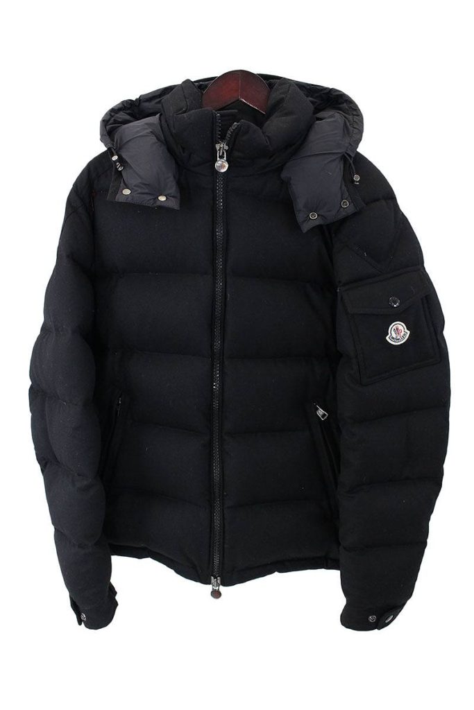 モンクレール  MONCLER MONTGENEVRE/モンジュネーブル ウール地フードダウンジャケット