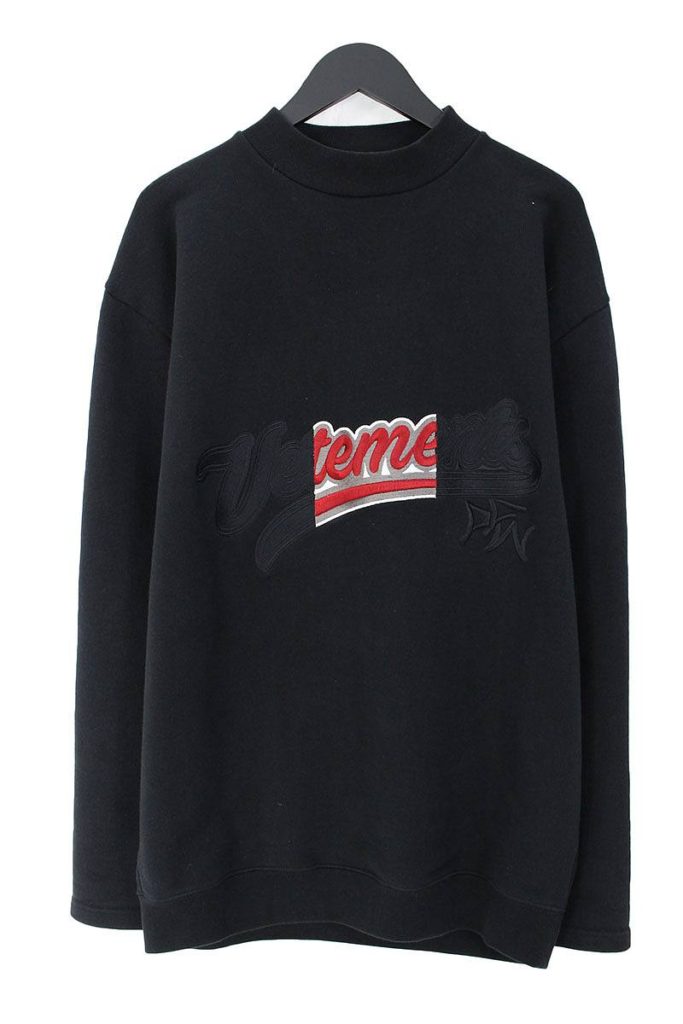 ヴェトモン VETEMENTS Embroidered Sweatshirt エンブロイダリーロゴ刺繍スウェット