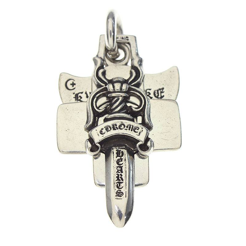 クロムハーツ Chrome Hearts 氷室京介/3トリンケッツ シルバーネックレストップ