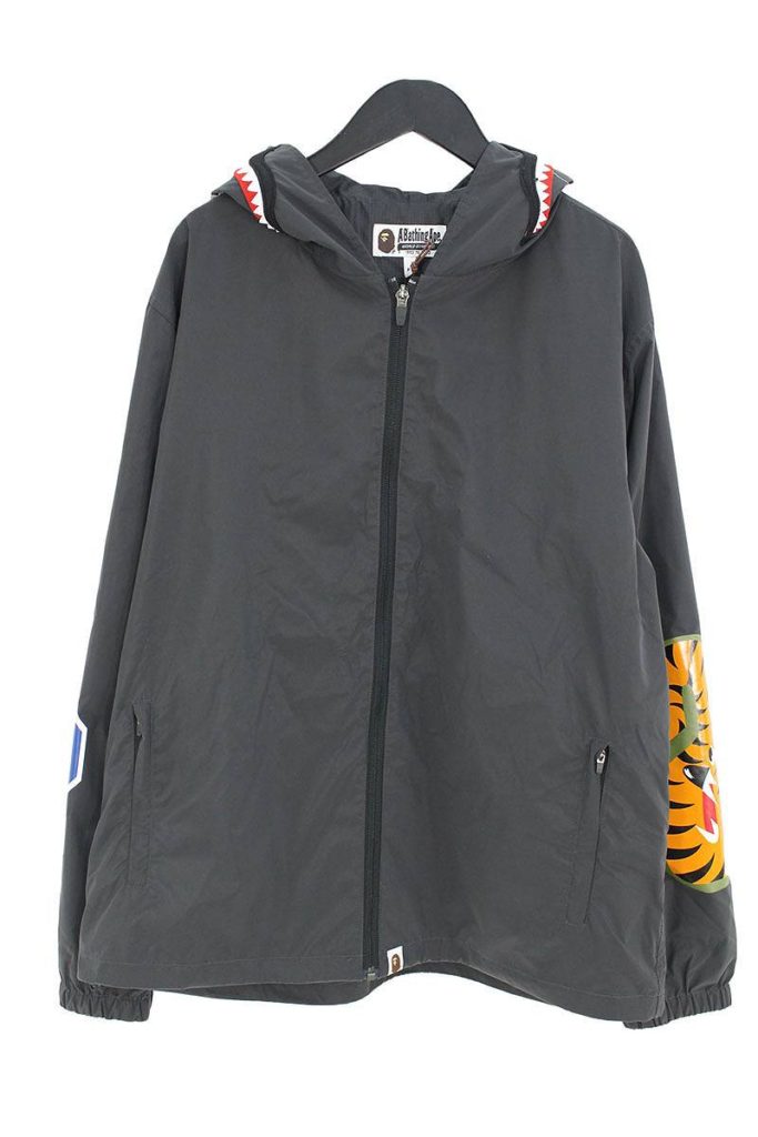 アベイシングエイプ A BATHING APE REFLECTOR SHARK HOODIE JACKET リフレクターシャークフーデッドジャケット