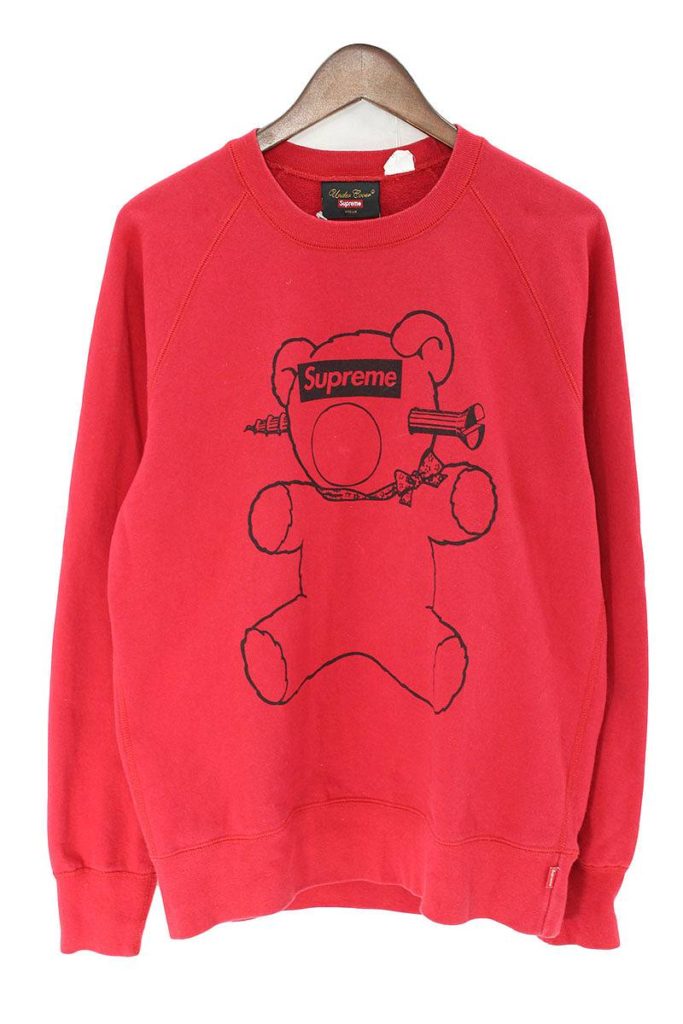 シュプリーム SUPREME × アンダーカバー UNDERCOVER Pullover Crewneck ベア・ボックスロゴプリントスウェット