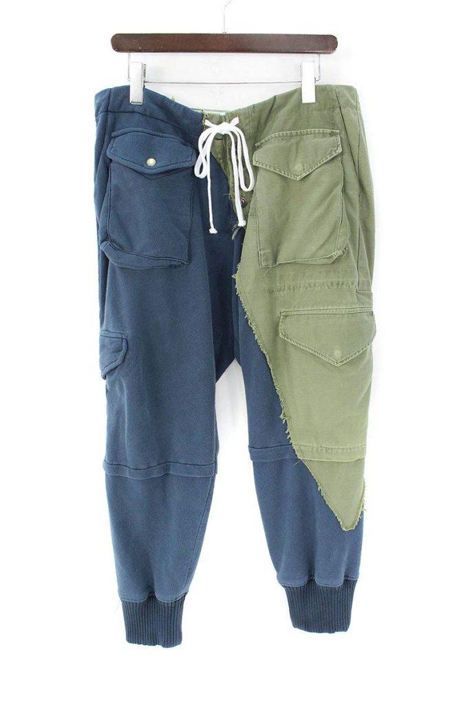 GREG LAUREN グレッグローレン army tent cargo loungepant ダメージ加工 アーミーテント ラウンジパンツ