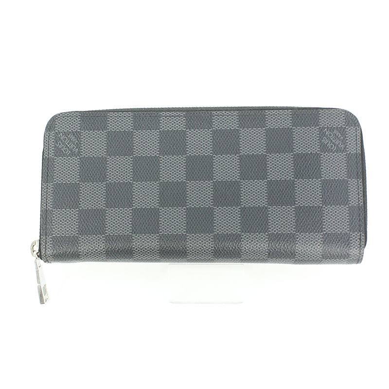 ルイヴィトン LOUISVUITTON N63095 ジッピーウォレット・ヴェルティカル ダミエグラフィットラウンドジップ長財布