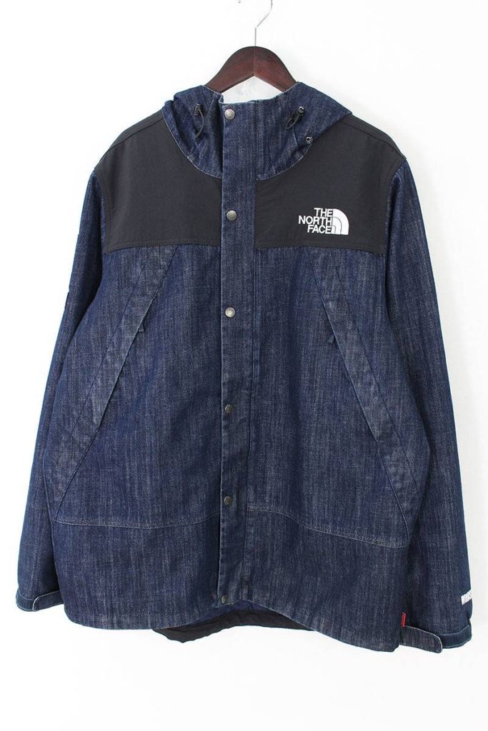 シュプリーム SUPREME × ノースフェイス THE NORTH FACE Denim Dot Shot Jacket デニムマウンテンパーカージャケット