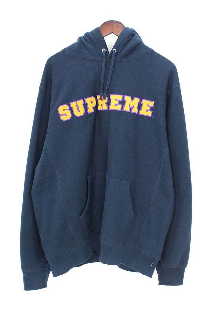 シュプリーム SUPREME Cord Collegiate Logo Hooded Sweatshirt カレッジロゴプルオーバーパーカー