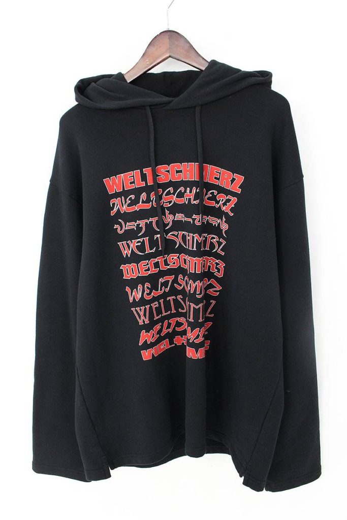 ヴェトモン VETEMENTS Weltschmerz 181669M202006 レタリングパーカー