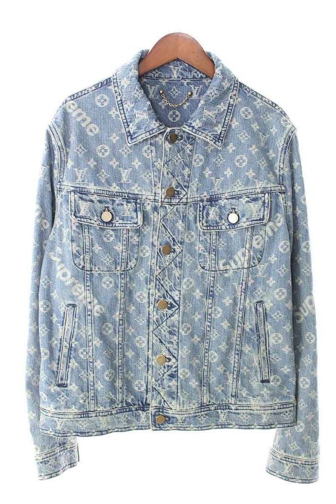 シュプリーム SUPREME × ルイヴィトン LOUIS VUITTON LV Jacquard Denim Trucker Jacket ジャガードデニムジャケット