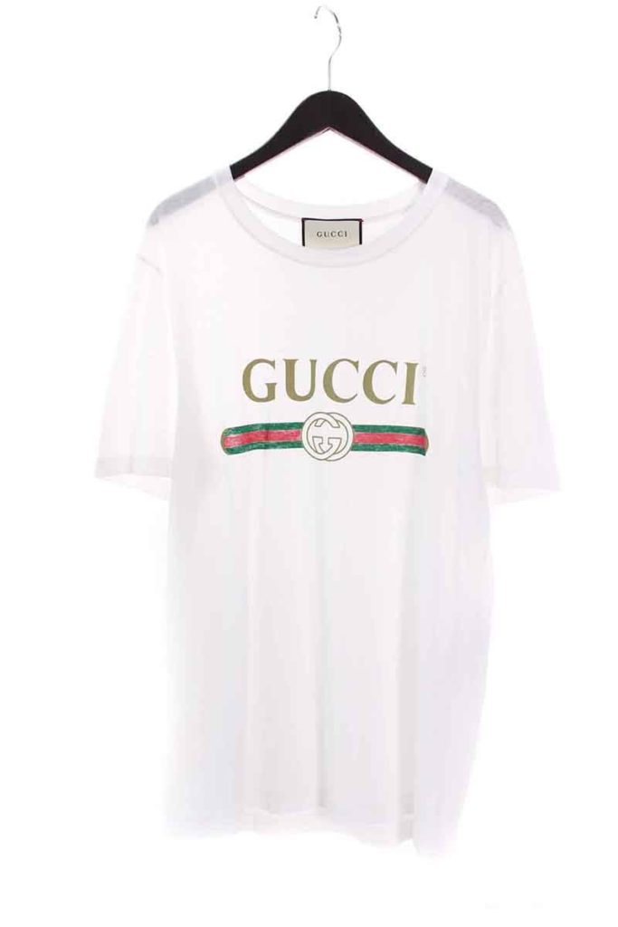 グッチ GUCCI 440103-X3F05 ヴィンテージ加工オールドロゴTシャツ