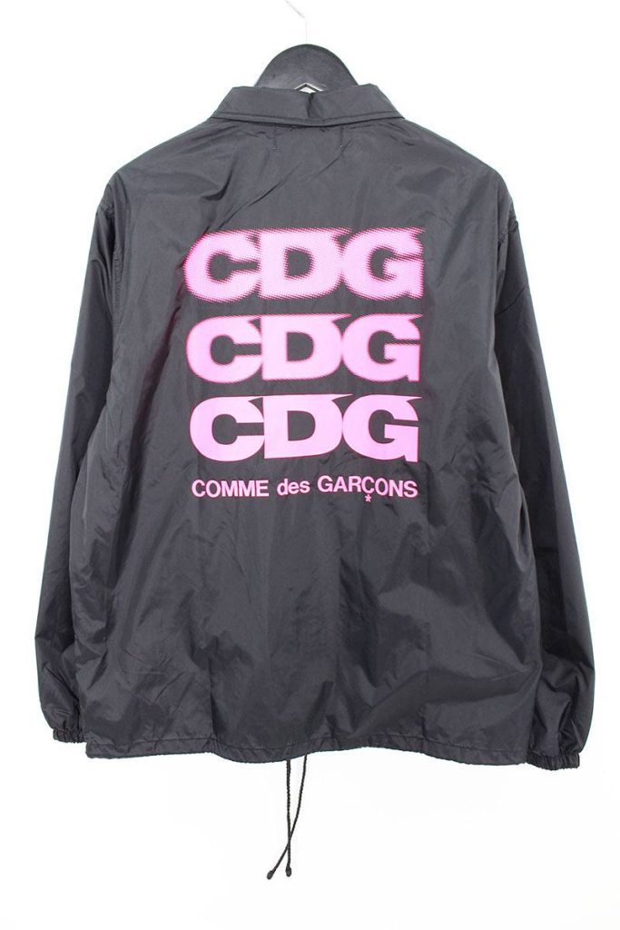 コムデギャルソン COMME des GARCONS CDG LOGO COACHES JACKET OA-J005 AD2018バックプリントコーチジャケット