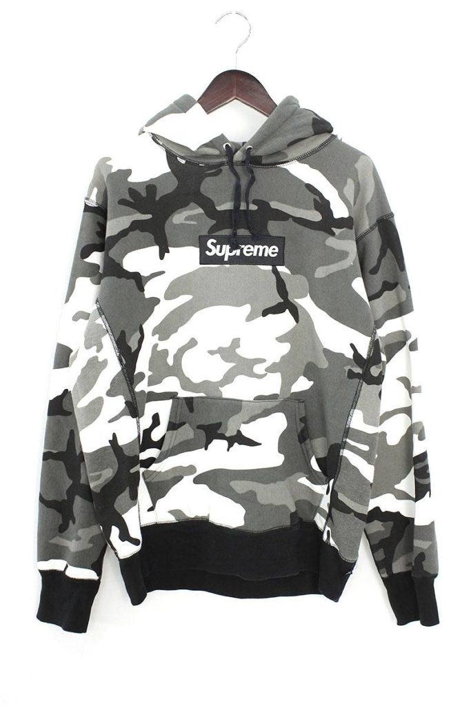 シュプリーム SUPREME Box Logo Pullover Snow Camo ボックスロゴスノーカモプルオーバーパーカー