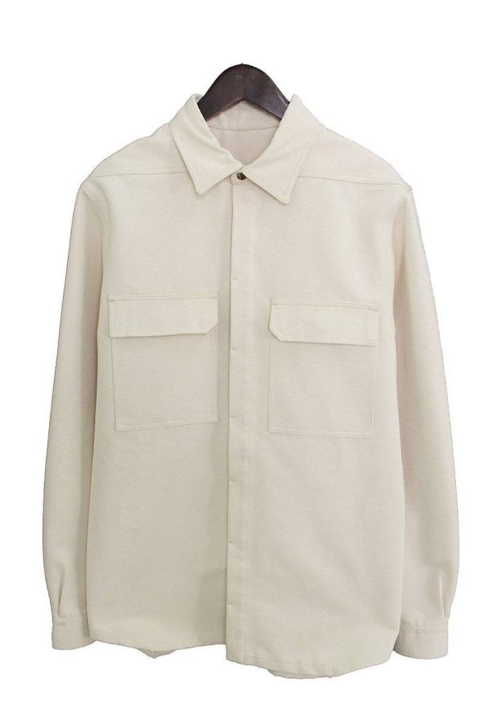 リックオウエンス Rick Owens DIRT WORKSHIRT 【RU18S5291-OT】フラップポケット長袖シャツ