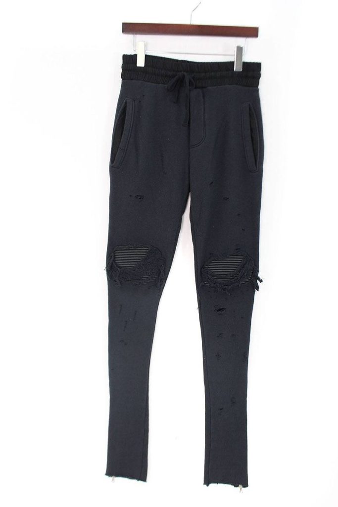 アミリ MX1 Sweat Pants 蛇腹クラッシュ加工ショットガンスウェット ...