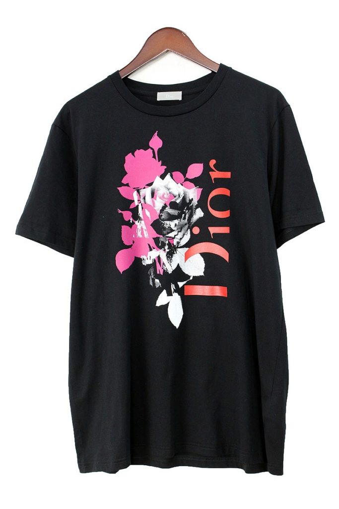 ディオールオム DiorHOMME 733J603I6312 ローズプリントTシャツ