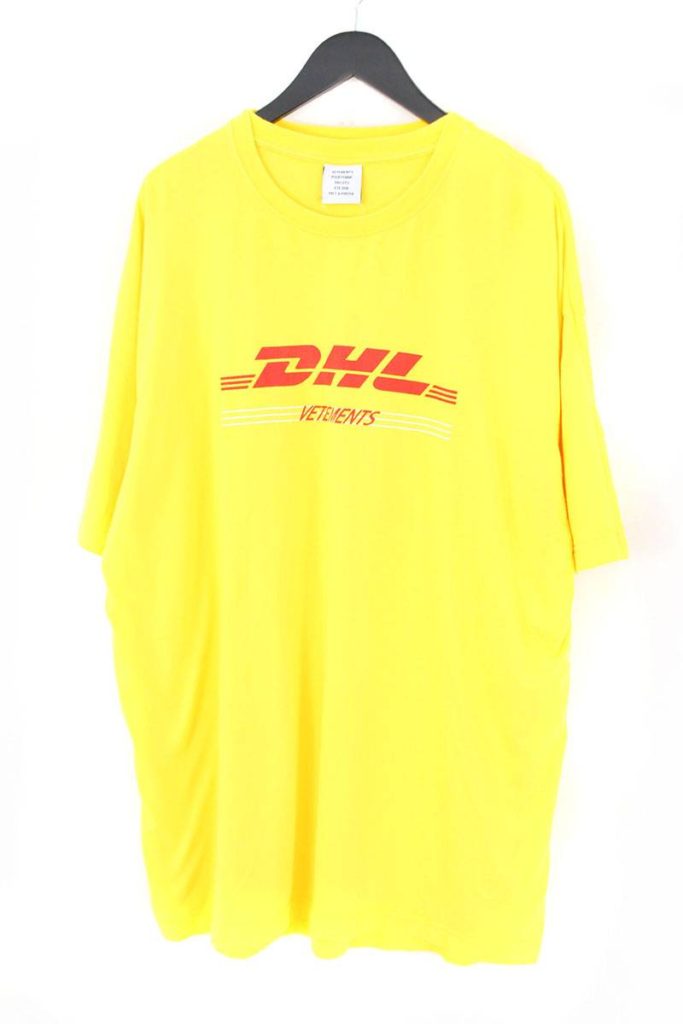 ヴェトモン VETEMENTS WSS18DHL3 DHLダブルフェイスTシャツ