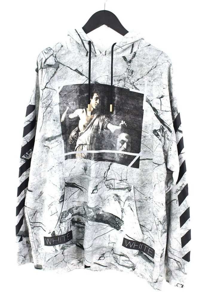 off-white プルオーバーフーディ　CARAVAGGIOパーカー