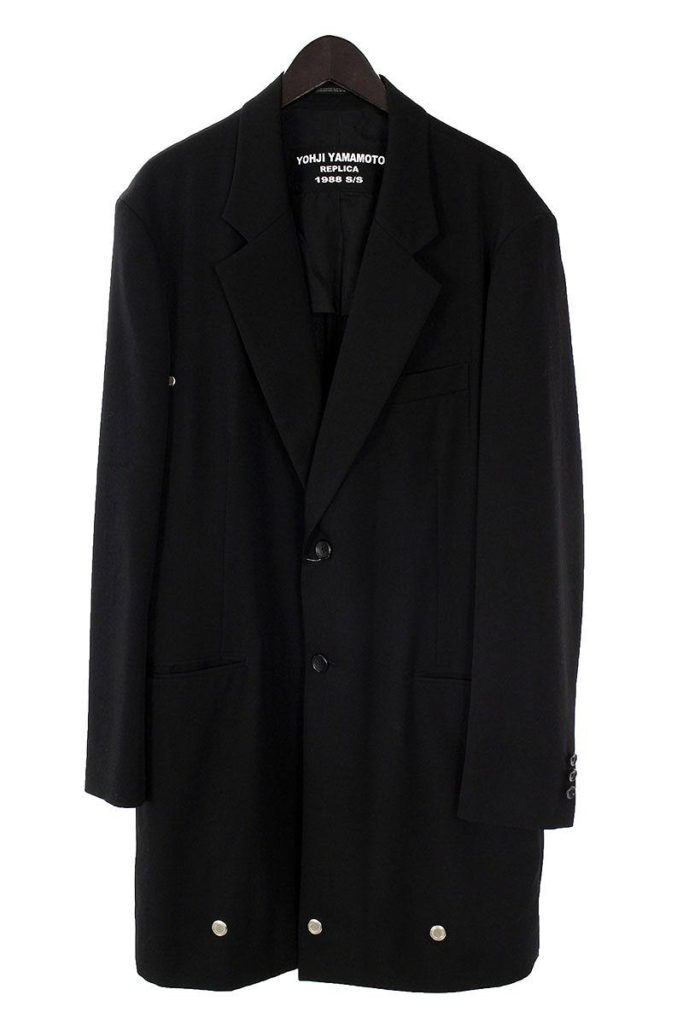 ヨウジヤマモトプールオム Yohji Yamamoto POUR HOMME HD-J55-107 1988SSレプリカアイレットギャバコート