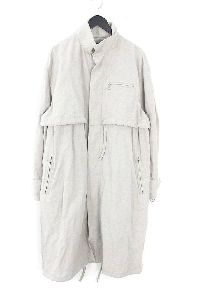 アクネストゥディオズ ACNE STUDIOS 224176/Grey Malki Coat 比翼ハイネックリネンコート