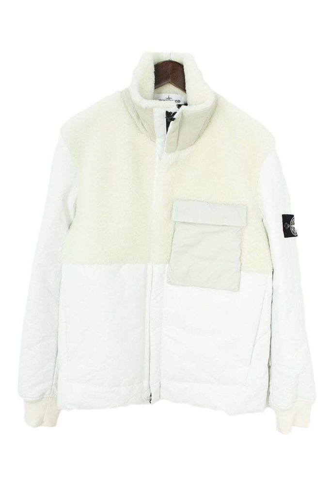 ストーンアイランド STONE ISLAND ムートン切替レザージャケット