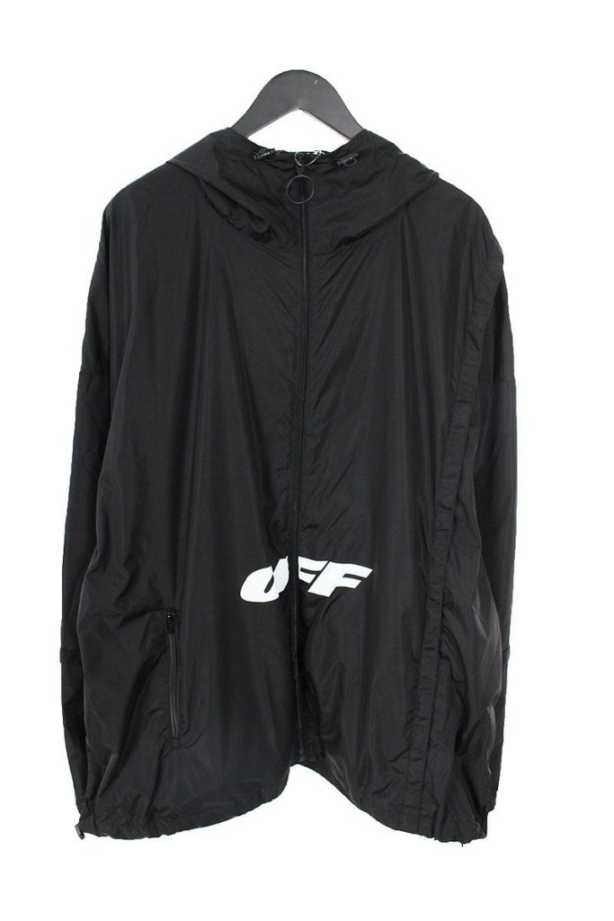 オフホワイト OFF-WHITE WING OFF WINDBREAKER プリントウィンドブレイカージャケット