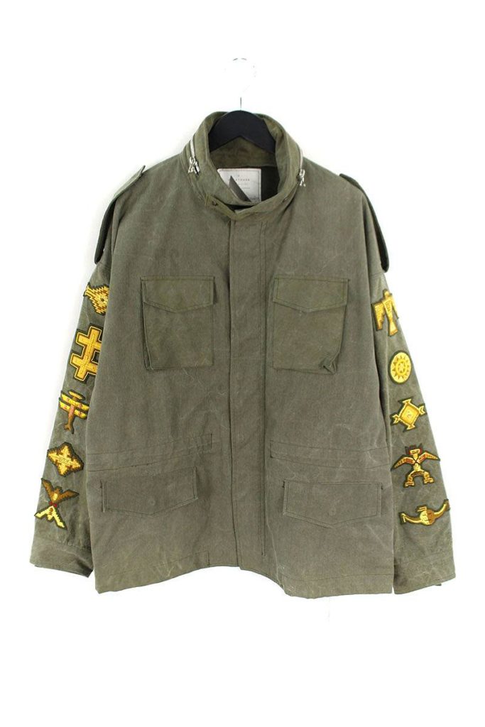 レディメイド READYMADE OVERSIZE FIELD JACKET ワッペン装飾M-65ミリタリージャケット