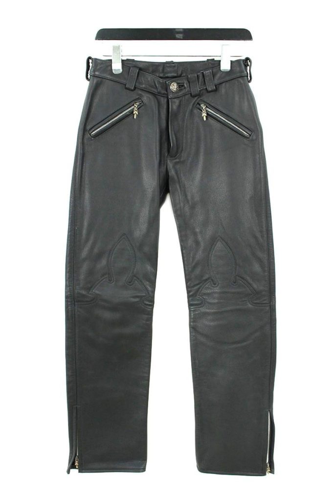 クロムハーツ Chrome Hearts LTHR PANTS/レザーパンツ フレアニーレザーパンツ