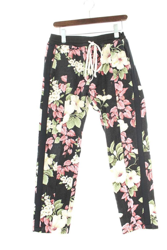 フィアオブゴッド FEAR OF GOD FIFTH COLLECTION Black Backcloth Floral Lounge Pants フローラル花柄ロングパンツ