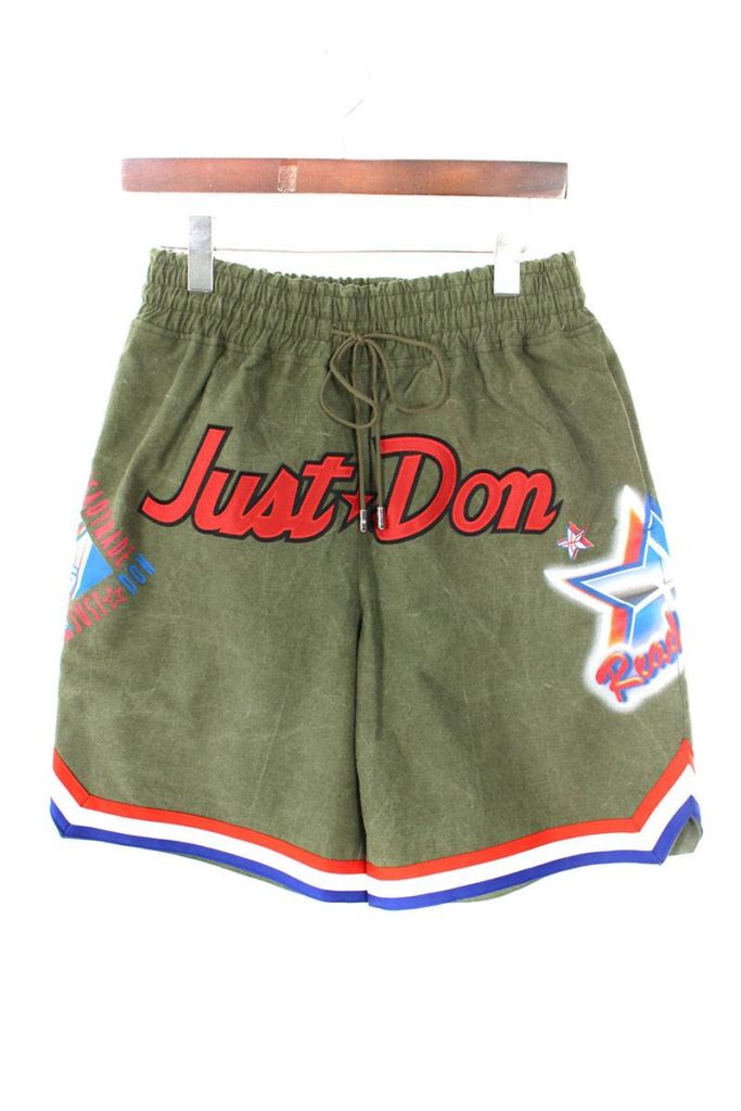 レディメイド READYMADE × ジャストドン JUST DON BASKET SHORTS ミリタリーバスケットボールショートパンツ