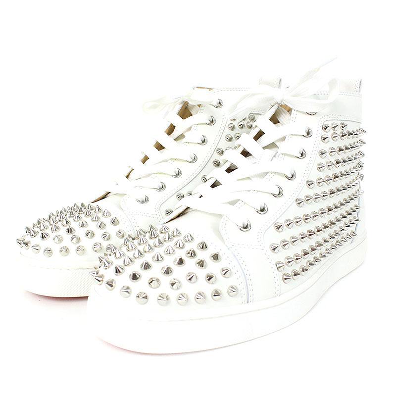 クリスチャンルブタン Christian Louboutin LOUIS FLAT CALF/SPIKES ルイスフラットカーフレザースニーカー