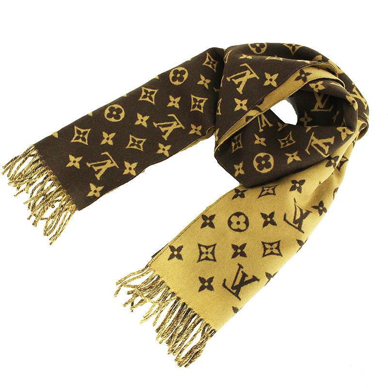 シュプリーム SUPREME × ルイヴィトン LOUISVUITTON LV Monogram Scarf モノグラムロゴマフラー