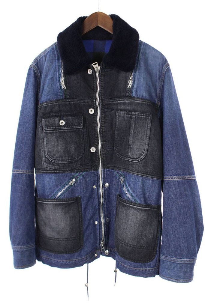 サカイ Sacai Patchwork Denim Jacket パッチワークジップアップデニムジャケット