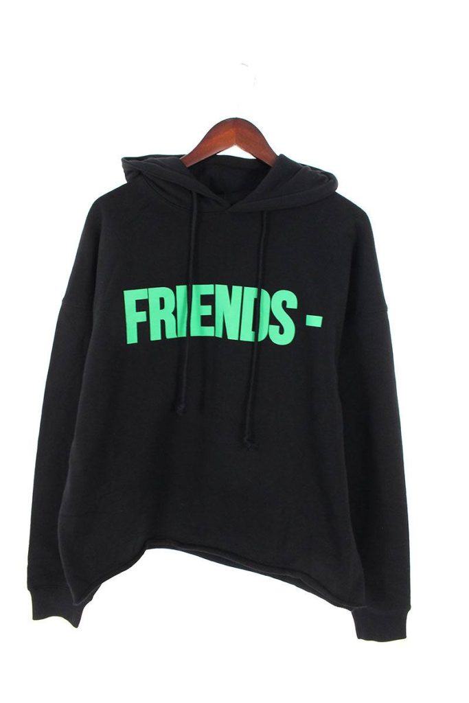 ヴィーロン VLONE FRIENDS HOODIE ロゴプリントボックスシルエットプルオーバーパーカー