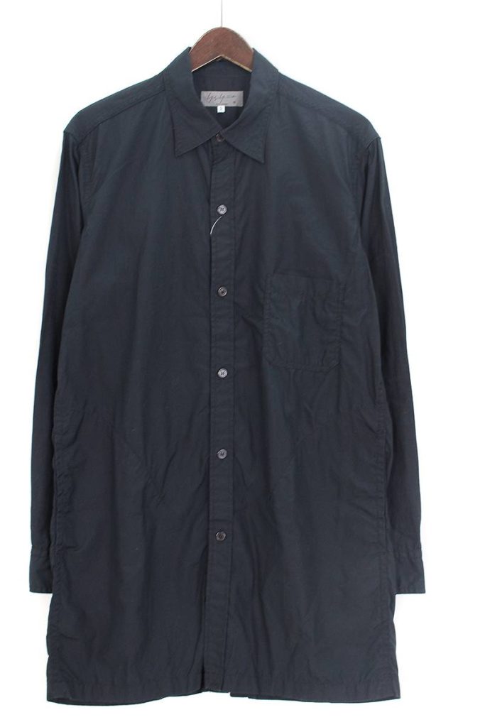 ヨウジヤマモトプールオム Yohji Yamamoto POUR HOMME HD-B02-001 バックボタンポケットシャツ