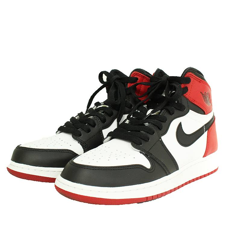 NIKE AIR JORDAN 1 RETRO HIGH OG BG つま黒 - スニーカー