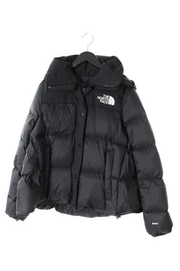 サカイ Sacai × ノースフェイス THE NORTH FACE NDW972SA Down Jacket フレアシルエットダウンジャケット