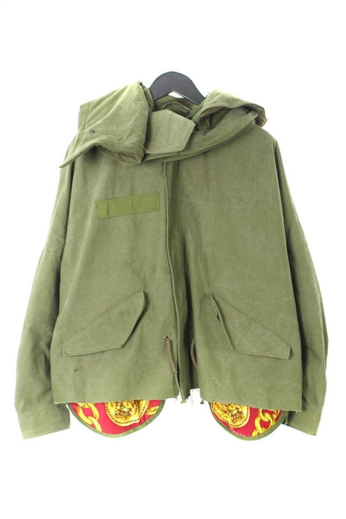 レディメイド READYMADE CUT FISHTAIL PARKA ヴィンテージスカーフポケットミリタリーコート