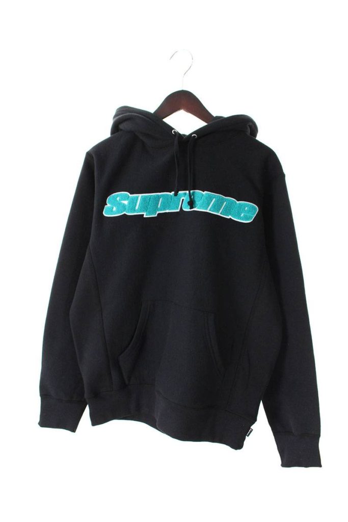 シュプリーム SUPREME Chenille Hooded Sweatshirt シュニールロゴプルオーバーパーカー