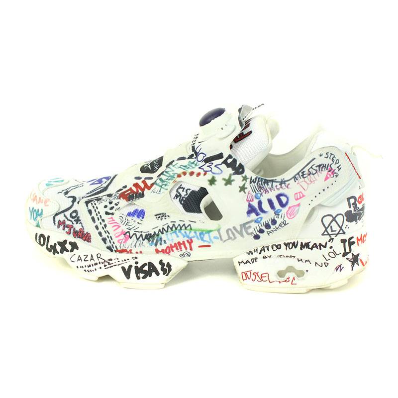 ヴェトモン VETEMENTS Graffiti Instapump Fury 落書きデザインポンプヒューリースニーカー