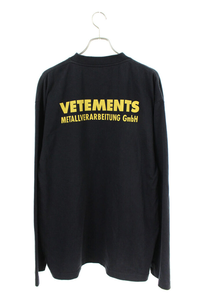 ヴェトモン VETEMENTS GmbH バックロゴオーバーサイズ長袖