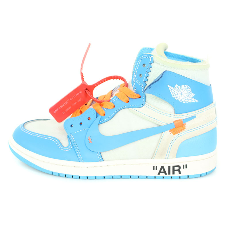 ナイキ オフホワイト NIKE OFF-WHITE AIR JORDAN 1 POWDER BLUE UNC AQ0818-148 エアジョーダン1スニーカー