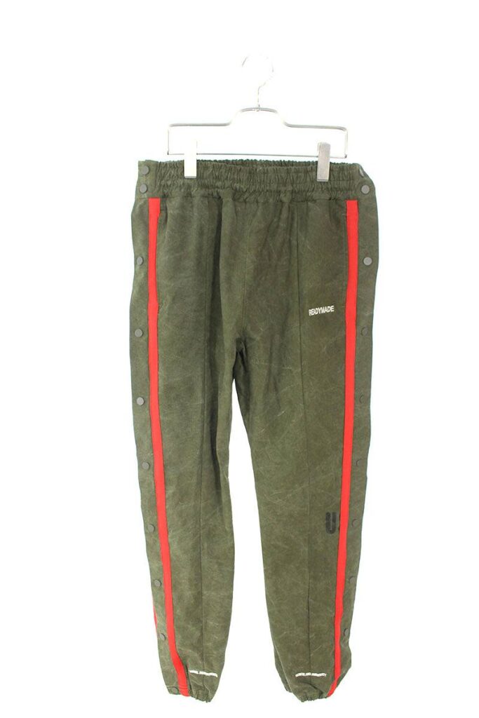 レディメイド READYMADE TRACK PANTS ヴィンテージファブリックサイドボタントラックトラックパンツ