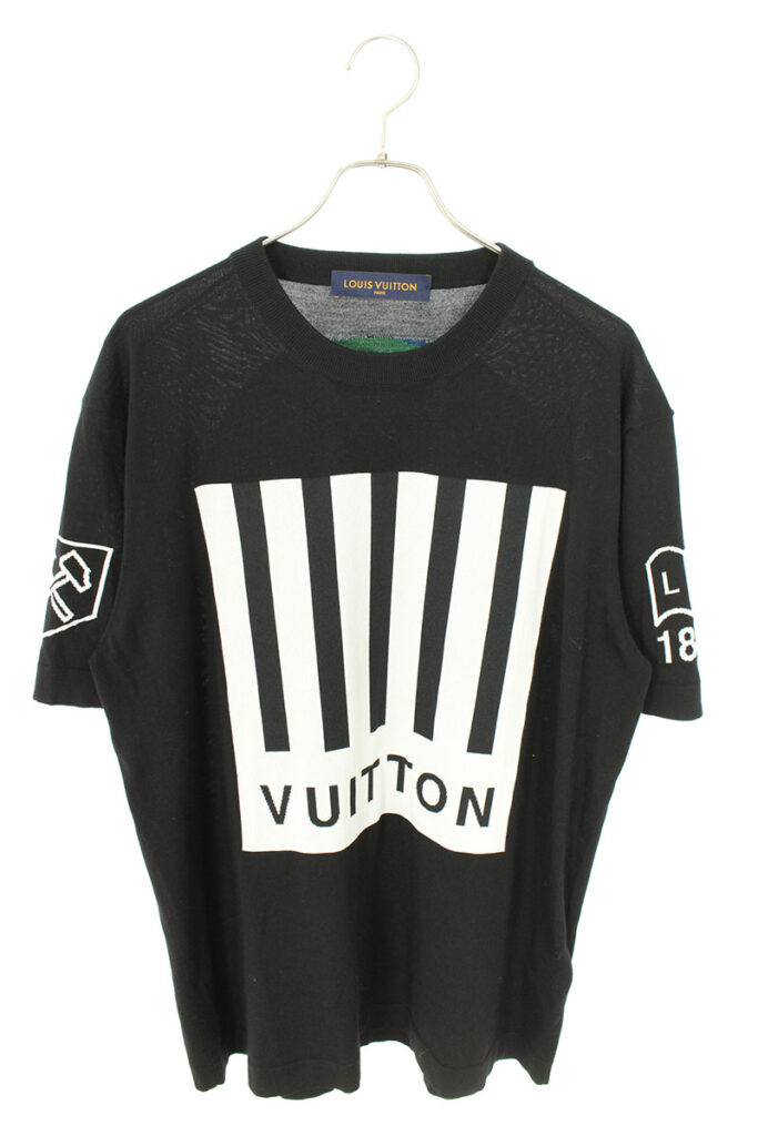 ルイヴィトン LOUIS VUITTON RM192M NOY HHN02W バーコードアンドアースニットTシャツ