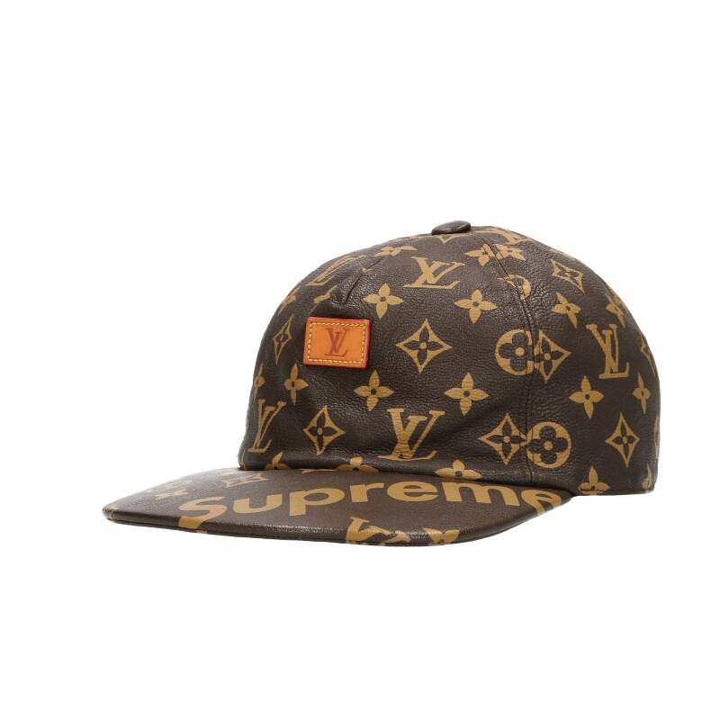 シュプリーム SUPREME × ルイヴィトン LOUIS VUITTON LV 5-Panel Hat モノグラムレザーキャップ