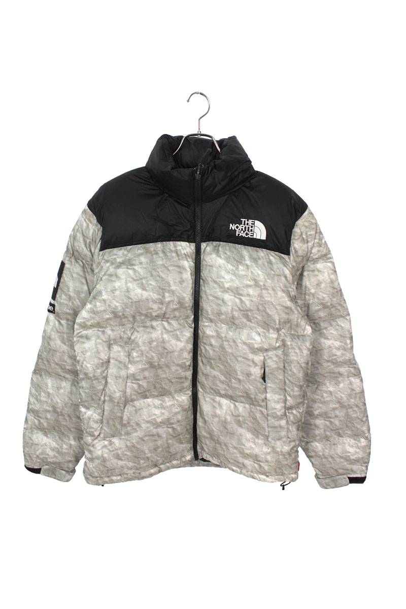 ×THE NORTH FACE ペーパープリントヌプシダウンジャケット 19AW 